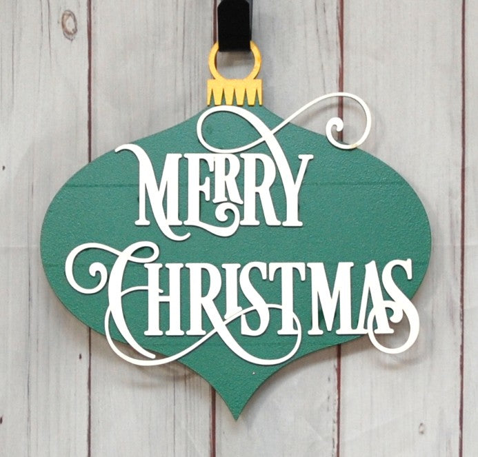 Merry Christmas (ornament shaped)