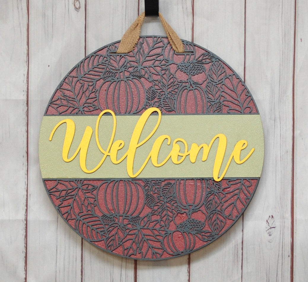 Welcome 15" door hanger