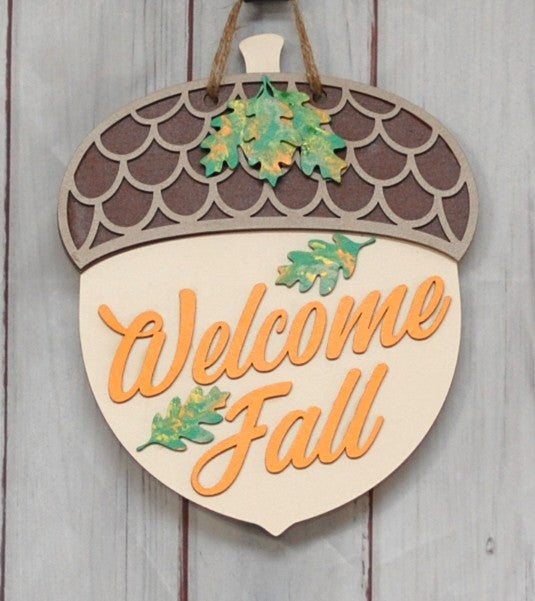 Welcome Fall 8"(acorn shape)