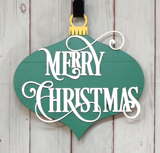 Merry Christmas (ornament shaped)