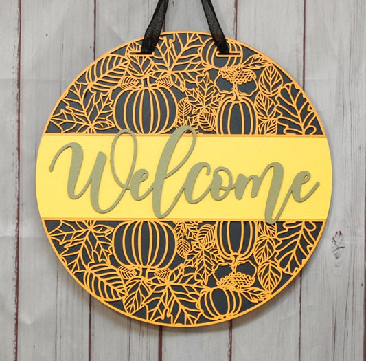 Welcome 15" door hanger