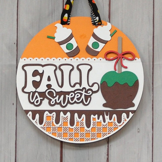 Fall is Sweet w/caramel apple