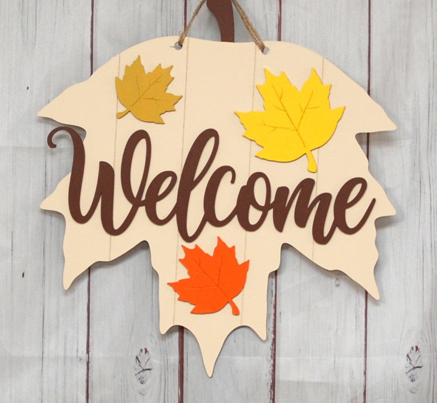 Welcome (leaf shape)