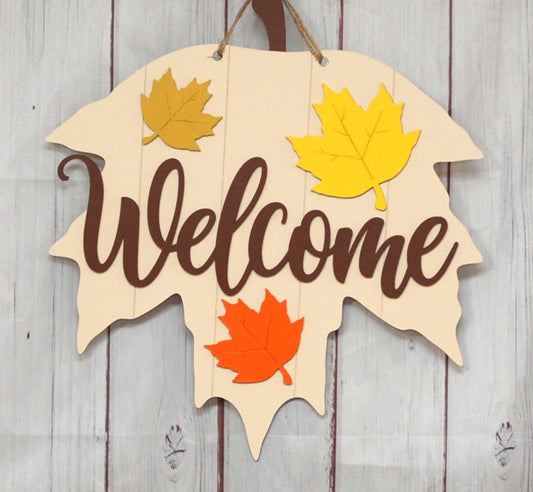 Welcome (leaf shape)