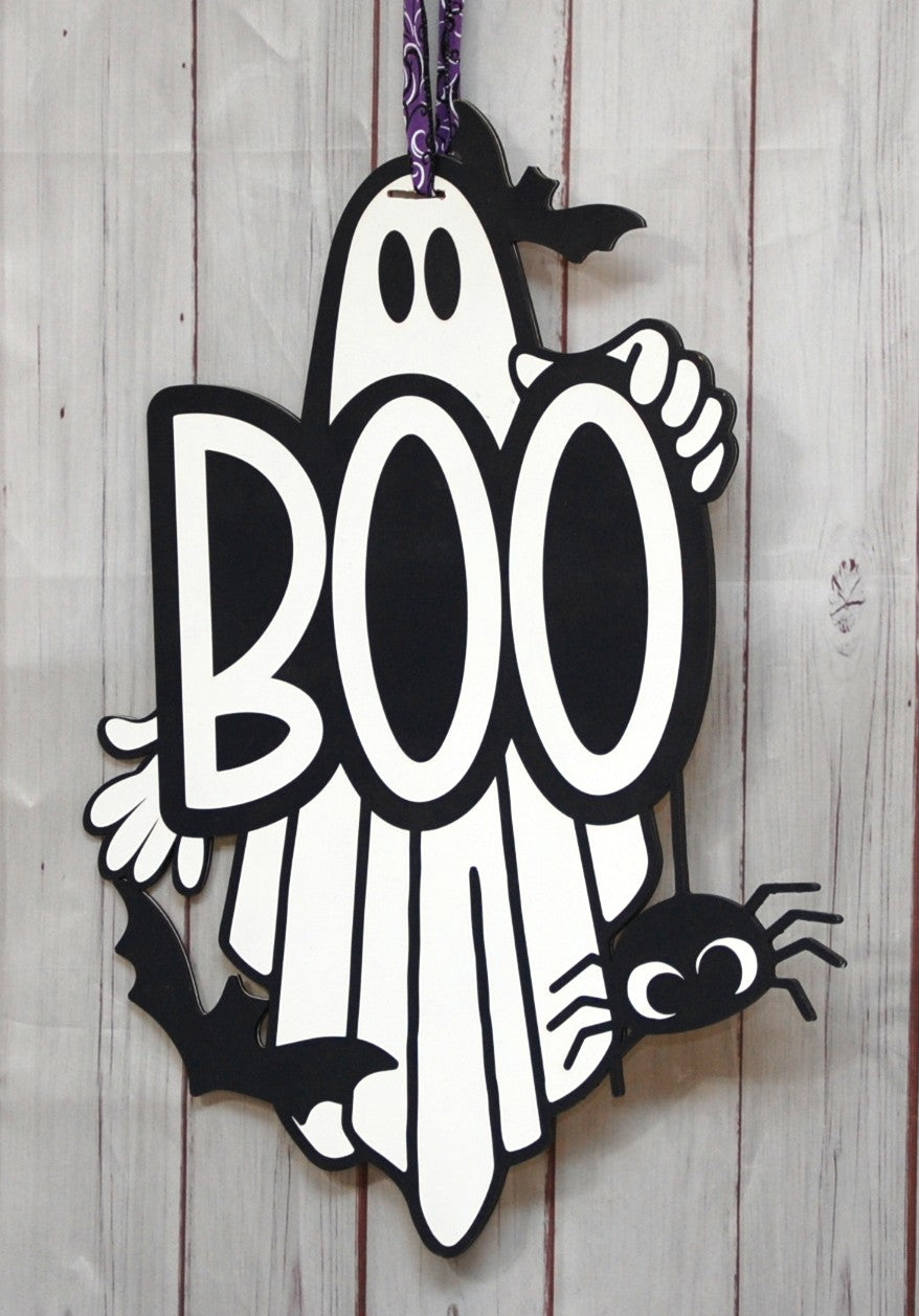 BOO XL size ghost shape