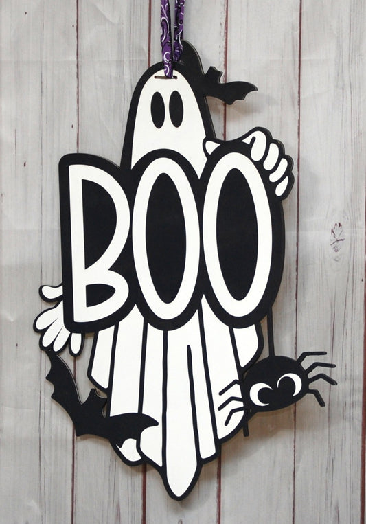 BOO XL size ghost shape