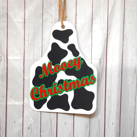 Mooey Christmas XL door hanger