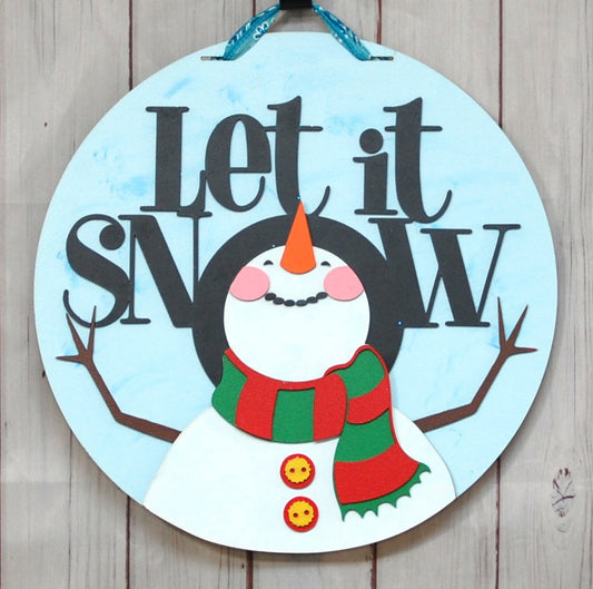 Let it snow w/snowman