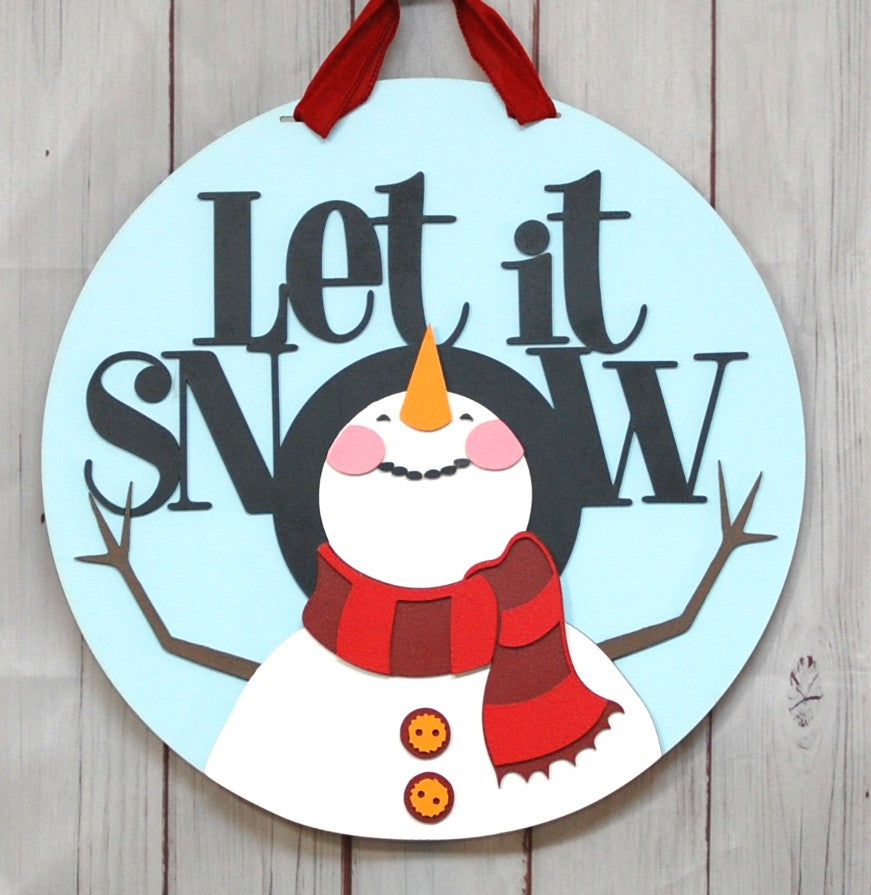 Let it snow w/snowman