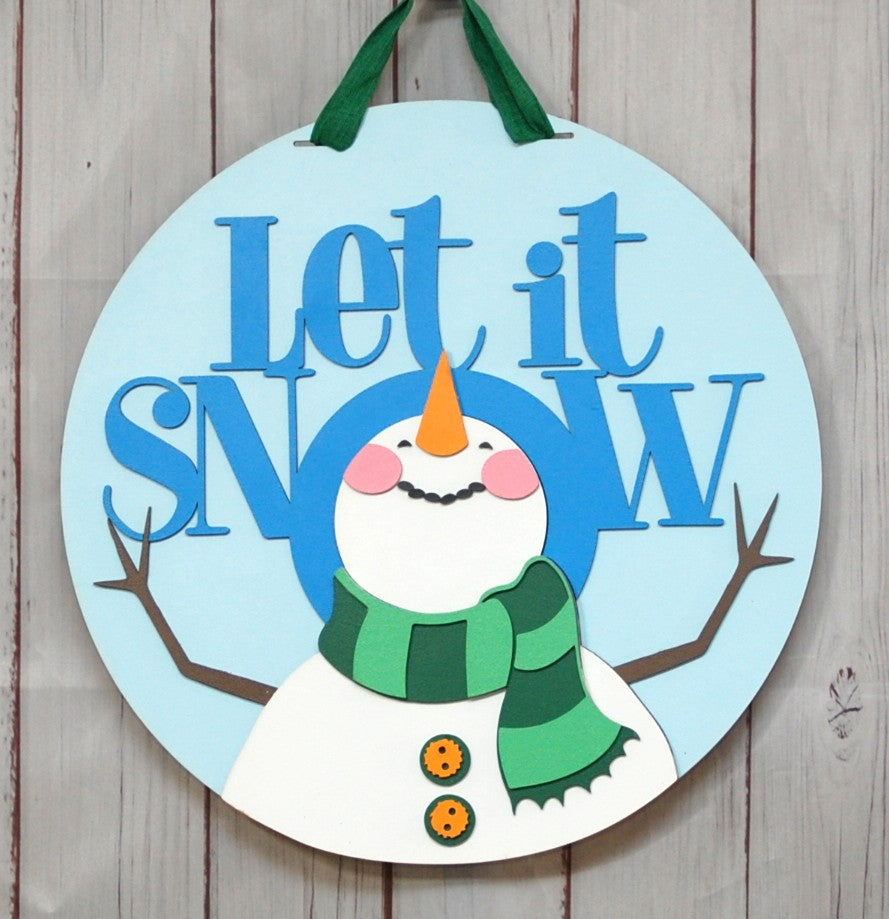Let it snow w/snowman